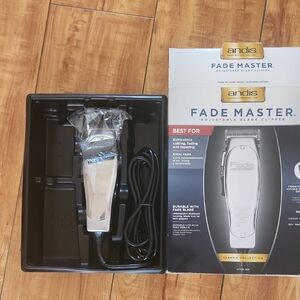Andis Fade Master Adjustable Blade Clipper - Silver and Black